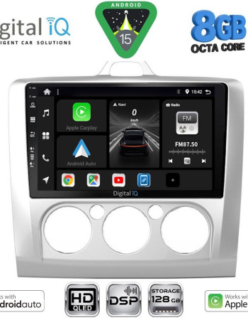 DIGITAL IQ BXF 7156SL_CPAA A/C (9inc) MULTIMEDIA TABLET for FORD FOCUS mod. 2005-2012 (SILVER)