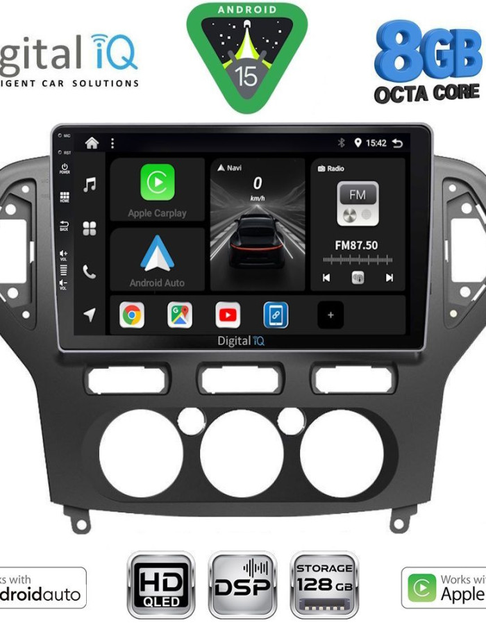 DIGITAL IQ BXF 7162_CPAA A/C (10inc) MULTIMEDIA TABLET for FORD MONDEO mod. 2007-2011