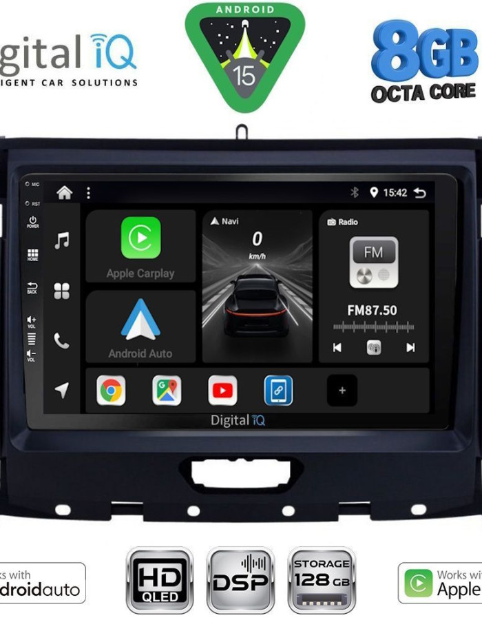 DIGITAL IQ BXF 7173_CPAA (9inc) MULTIMEDIA TABLET for FORD RANGER mod. 2018-2023