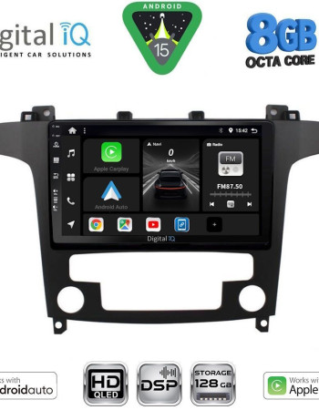 DIGITAL IQ BXF 7175_CPAA CLIMA (9inc) MULTIMEDIA TABLET for FORD SMAX mod. 2006-2014