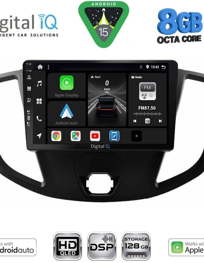 DIGITAL IQ BXF 7179_CPAA  (9inc) MULTIMEDIA TABLET for FORD TRANSIT mod. 2014-2020