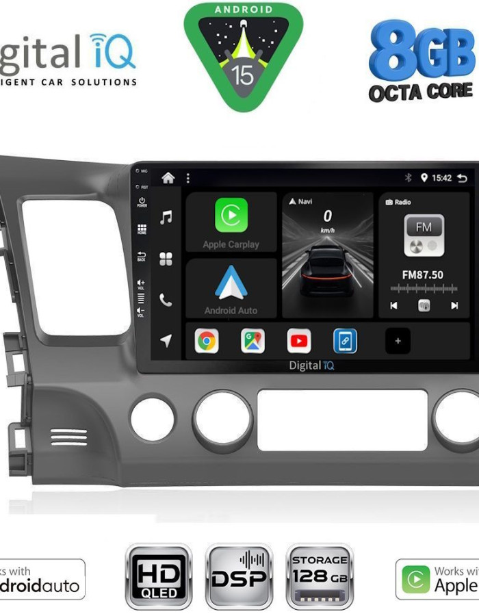 DIGITAL IQ BXF 7188_CPAA (10inc) MULTIMEDIA TABLET for HONDA CIVIC 4D mod. 2006-2012