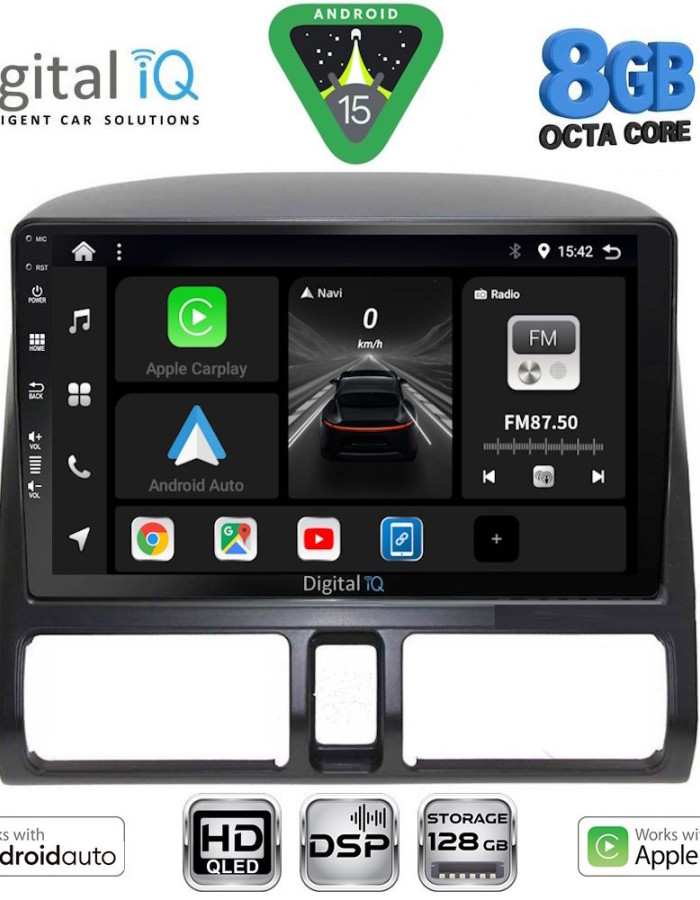 DIGITAL IQ BXF 7196_CPAA CLIMA (9inc) MULTIMEDIA TABLET for HONDA CRV mod. 1996-2006