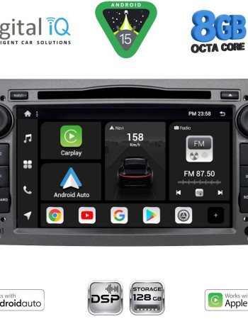 DIGITAL IQ BXF 719GR_CPAA (7" DVD) MULTIMEDIA SYSTEM for OPEL ALL mod. 2004-2012 (GREY)