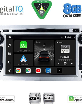 DIGITAL IQ BXF 719SL_CPAA (7" DVD) MULTIMEDIA SYSTEM for OPEL ALL mod. 2004-2012 (SILVER)