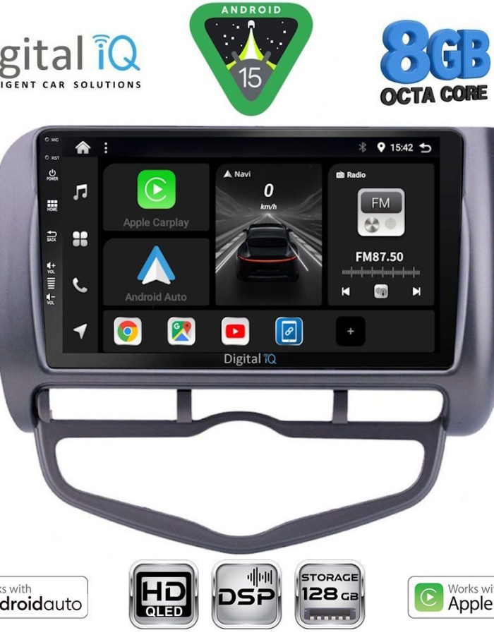 DIGITAL IQ BXF 7210_CPAA CLIMA (9inc) MULTIMEDIA TABLET for HONDA JAZZ mod. 2002-2008