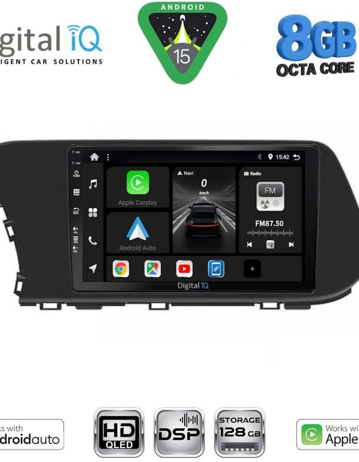 DIGITAL IQ BXF 7220_CPAA (10inc) MULTIMEDIA TABLET for HYUNDAI i20 - BAYON mod. 2021-2026