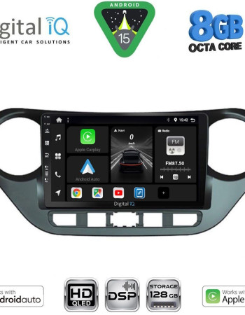 DIGITAL IQ BXF 7224_CPAA (9inc) MULTIMEDIA TABLET for HYUNDAI i10 mod. 2014-2020