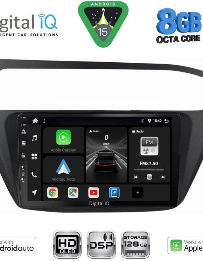 DIGITAL IQ BXF 7230_CPAA (9inc) MULTIMEDIA TABLET for HYUNDAI i20 mod. 2018-2021