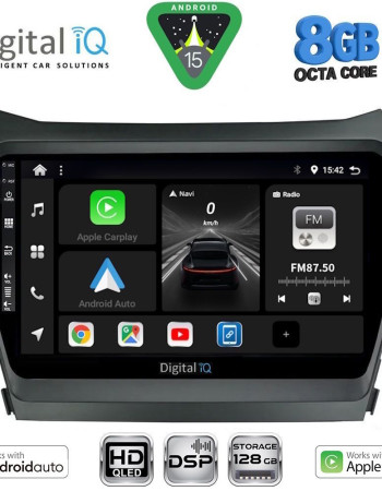 DIGITAL IQ BXF 7238_CPAA (9inc) MULTIMEDIA TABLET for HYUNDAI IX45 - SANTA FE mod. 2013-2017