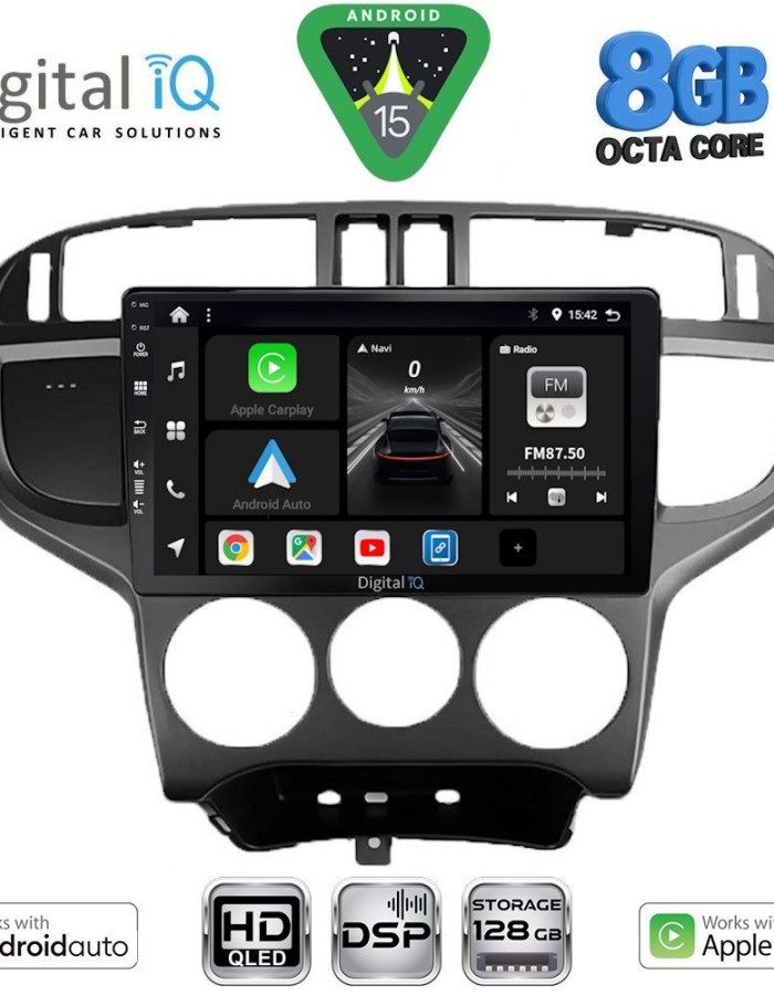 DIGITAL IQ BXF 7240_CPAA (9inc) MULTIMEDIA TABLET for HYUNDAI MATRIX mod. 2001-2010