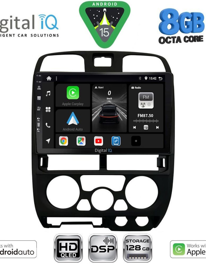 DIGITAL IQ BXF 7253BL_CPAA (9inc) MULTIMEDIA TABLET for ISUZU D-MAX mod. 2002-2008 (BLACK)
