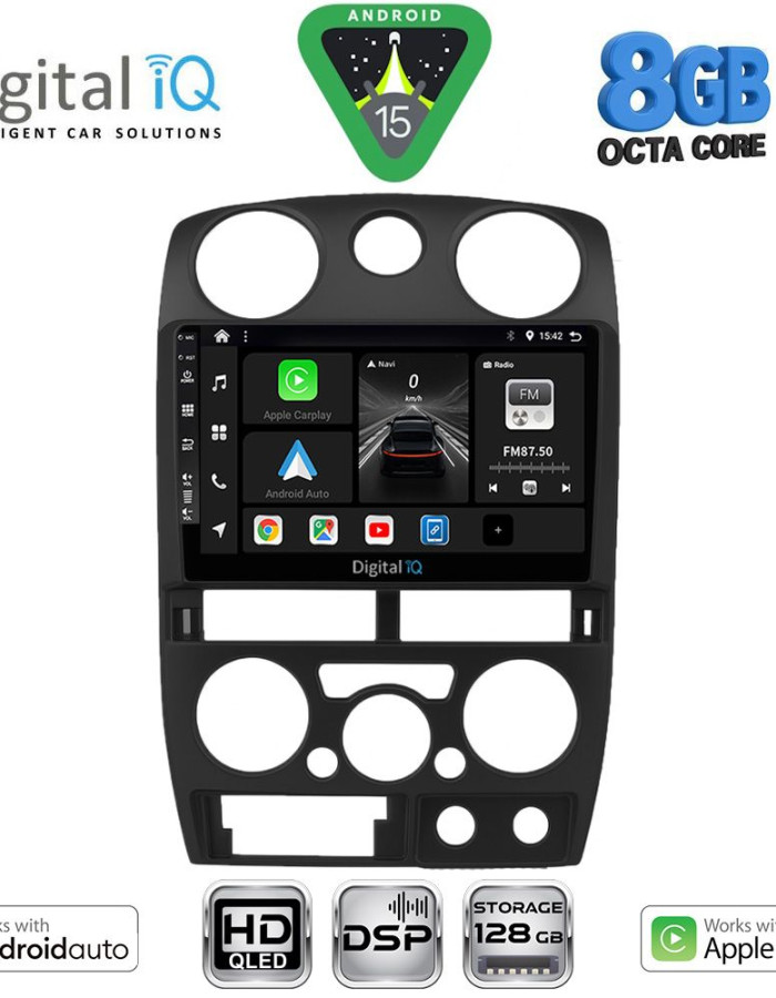 DIGITAL IQ BXF 7254BL_CPAA (9inc) MULTIMEDIA TABLET for ISUZU D-MAX mod. 2008-2012 (BLACK)