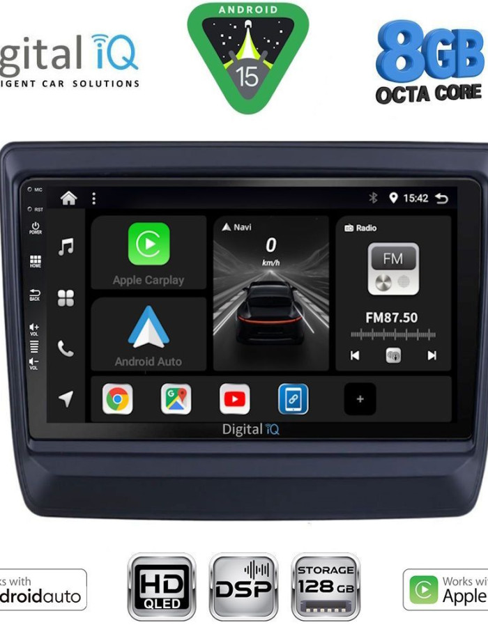 DIGITAL IQ BXF 7256_CPAA (9inc) MULTIMEDIA TABLET for ISUZU DMAX mod. 2020-2026
