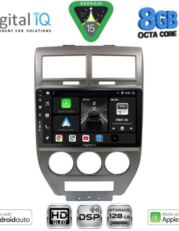 DIGITAL IQ BXF 7276_CPAA (10inc) MULTIMEDIA TABLET for JEEP COMPASS - PATRIOT mod. 2007-2016