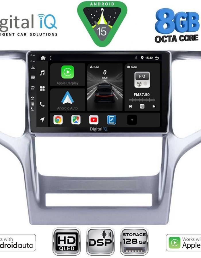 DIGITAL IQ BXF 7282_CPAA (9inc) MULTIMEDIA TABLET for JEEP GRAND CHEROKEE mod. 2011-2014