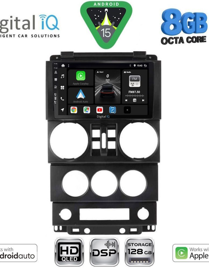DIGITAL IQ BXF 7294_CPAA (9inc) MULTIMEDIA TABLET for JEEP WRANGLER  mod. 2006-2011