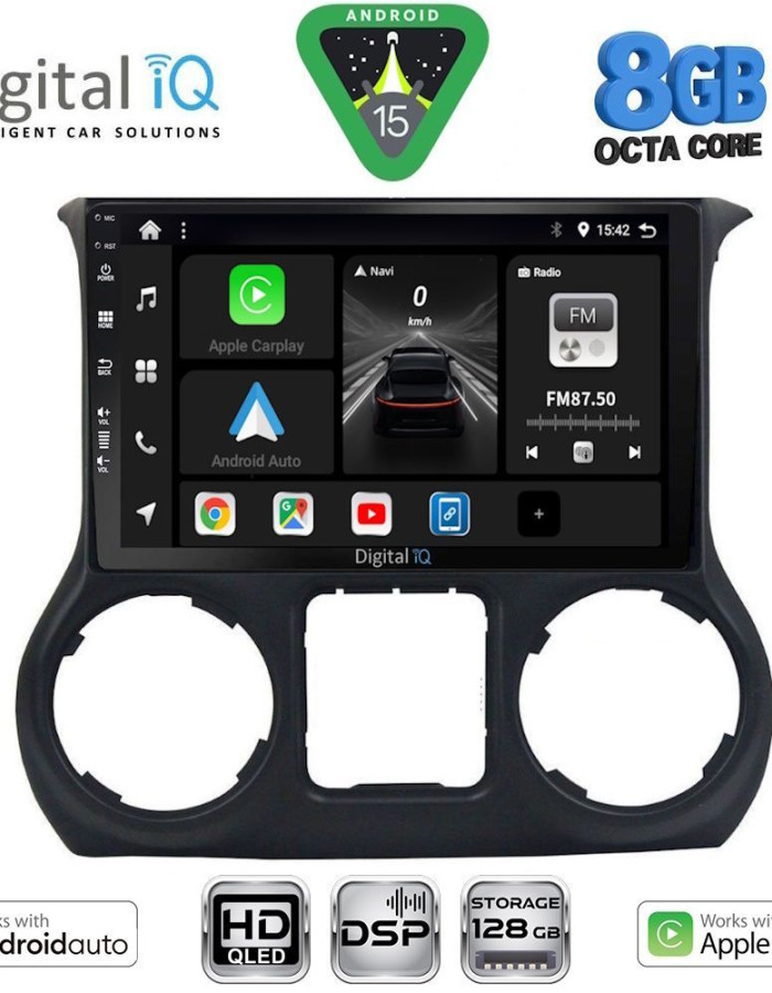 DIGITAL IQ BXF 7295_CPAA (10inc) MULTIMEDIA TABLET for JEEP WRANGLER  mod. 2011-2014