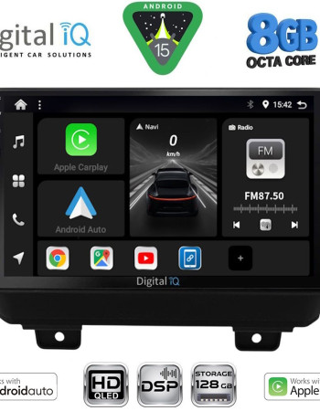 DIGITAL IQ BXF 7298_CPAA (9inc) MULTIMEDIA TABLET for JEEP WRANGLER mod. 2018-2026