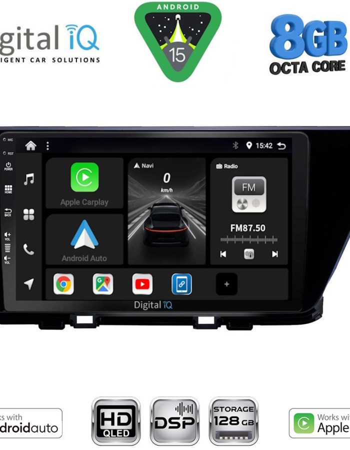 DIGITAL IQ BXF 7305_CPAA (9inc) MULTIMEDIA TABLET for KIA NIRO mod. 2017-2021