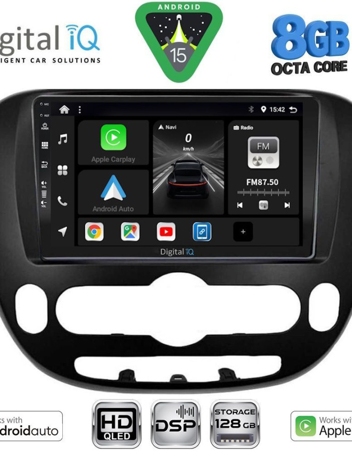 DIGITAL IQ BXF 7321_CPAA (9inc) MULTIMEDIA TABLET for KIA SOUL mod. 2014-2025