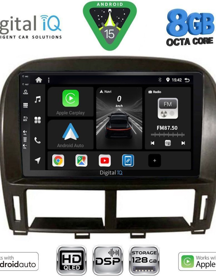 DIGITAL IQ BXF 7343_CPAA (9inc) MULTIMEDIA TABLET for LEXUS LS 430 – XF 430 mod. 2000-2006