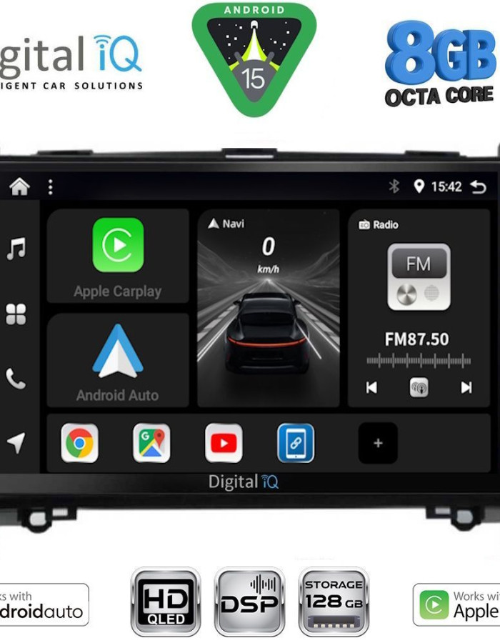DIGITAL IQ BXF 7400_CPAA (9inc) MULTIMEDIA TABLET for MERCEDES A – B -SPRINTER – VITO mod. 2007-2019
