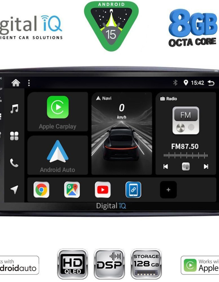 DIGITAL IQ BXF 7401_CPAA (9inc) MULTIMEDIA TABLET for MERCEDES CLK (W209) mod. 2000-2004