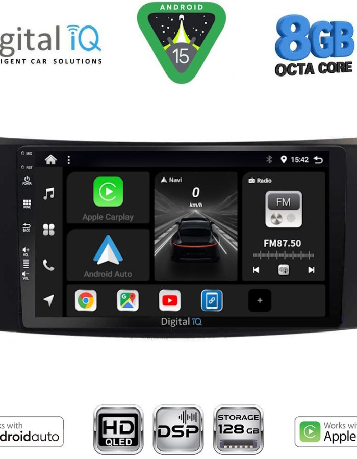 DIGITAL IQ BXF 7407_CPAA (8inc) MULTIMEDIA TABLET for MERCEDES E W211 – CLS mod. 2003-2009
