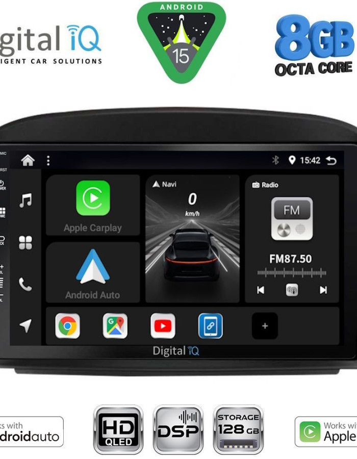DIGITAL IQ BXF 7427_CPAA (9inc) MULTIMEDIA TABLET for MERCEDES SL (R230) FACELIFT mod. 2006-2012