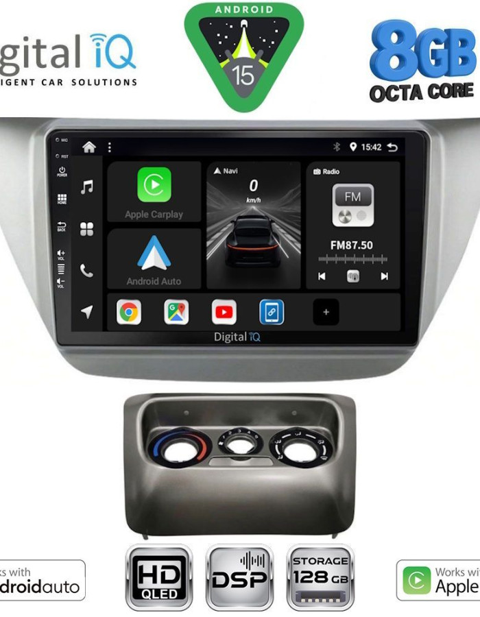 DIGITAL IQ BXF 7433_CPAA (9inc) MULTIMEDIA TABLET for MITSUBISHI LANCER mod. 2000-2007