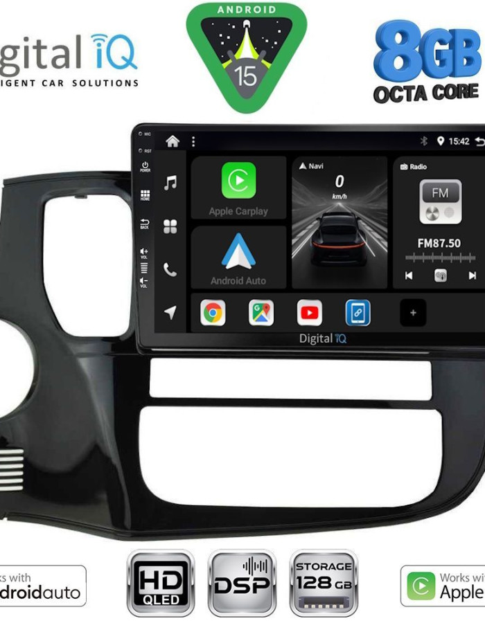 DIGITAL IQ BXF 7443_CPAA (10inc) MULTIMEDIA TABLET for MITSUBISHI OUTLANDER mod. 2013-2020