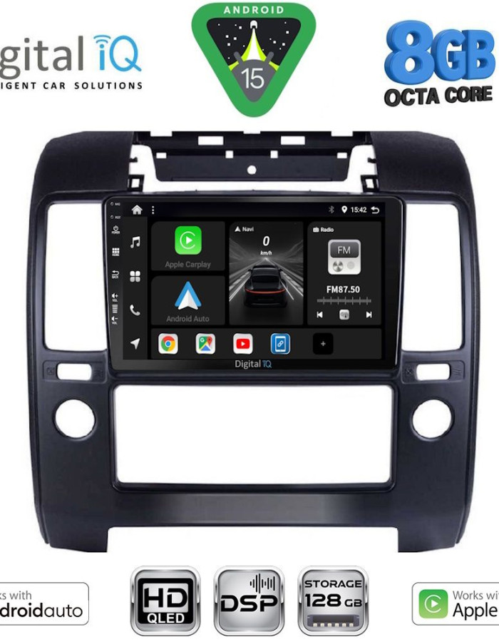 DIGITAL IQ BXF 7454_CPAA A/C (9inc) MULTIMEDIA TABLET for NISSAN NAVARA D40 mod. 2006-2011 με A/C