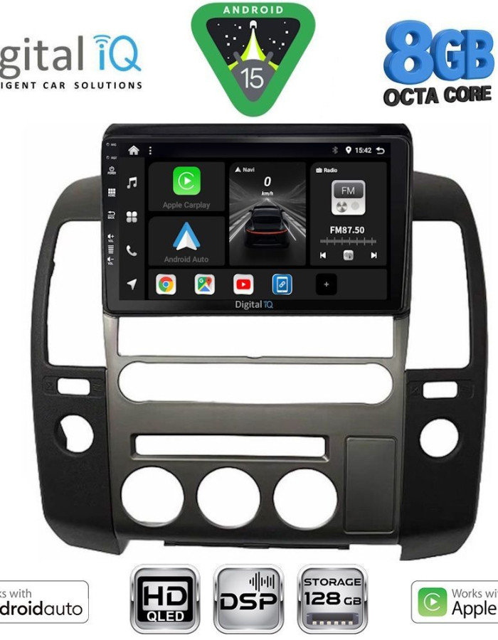 DIGITAL IQ BXF 7454_CPAA (ORIG.NAVI) (9inc) MULTIMEDIA TABLET for NISSAN NAVARA D40 mod. 2006-2011 με Original Navi