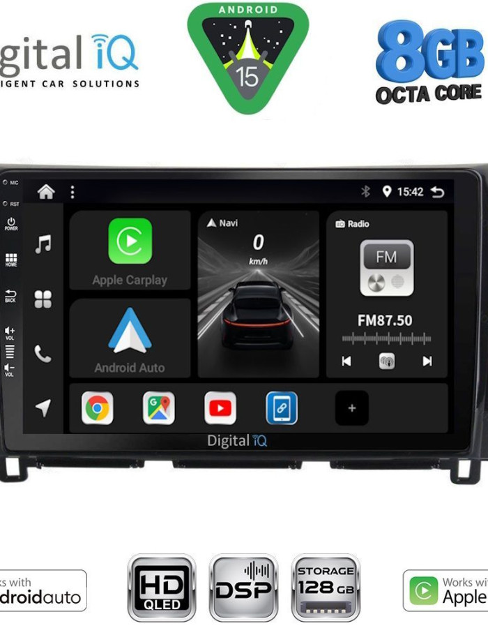 DIGITAL IQ BXF 7456_CPAA (10inc) MULTIMEDIA TABLET for NISSAN NAVARA mod. 2016-2025