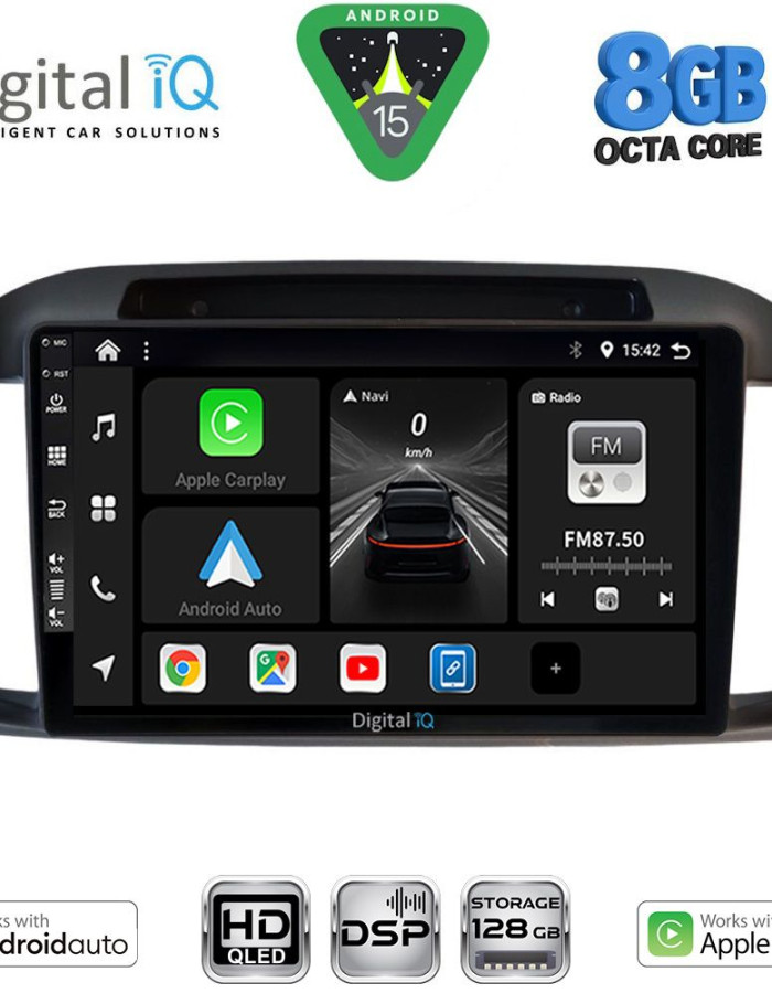 DIGITAL IQ BXF 7457BL_CPAA (9inc) MULTIMEDIA TABLET for NISSAN MICRA K12 mod. 2002-2010 (BLACK)