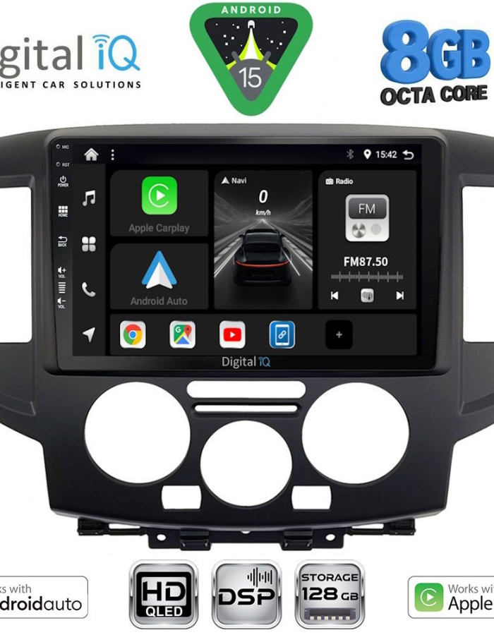 DIGITAL IQ BXF 7458BL_CPAA (9inc) MULTIMEDIA TABLET for NISSAN NV 200 mod. 2009-2020 (BLACK)