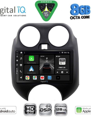 DIGITAL IQ BXF 7459_CPAA (9inc) MULTIMEDIA TABLET for NISSAN MICRA mod. 2010-2014