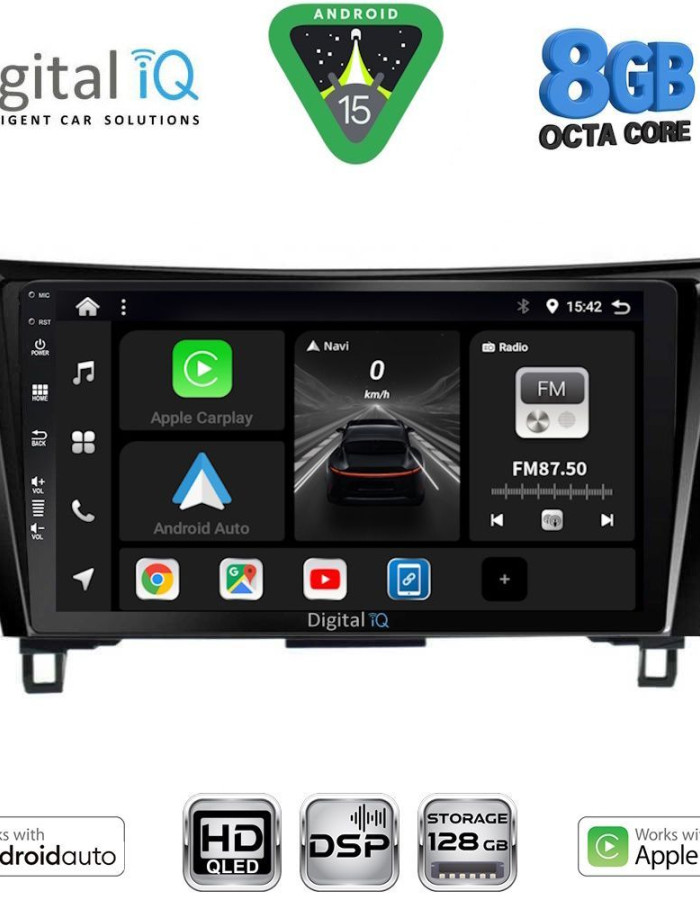 DIGITAL IQ BXF 7468_CPAA (10inc) MULTIMEDIA TABLET for NISSAN QASHQAI - XTRAIL mod. 2014-2021