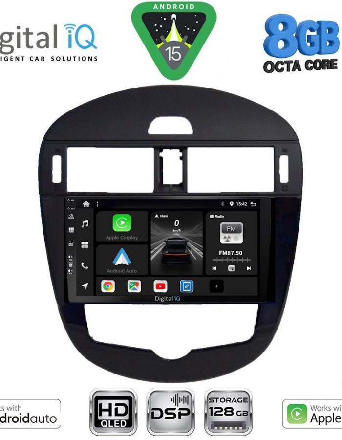 DIGITAL IQ BXF 7470_CPAA CLIMA (9inc) MULTIMEDIA TABLET for NISSAN PULSAR mod. 2014-2020