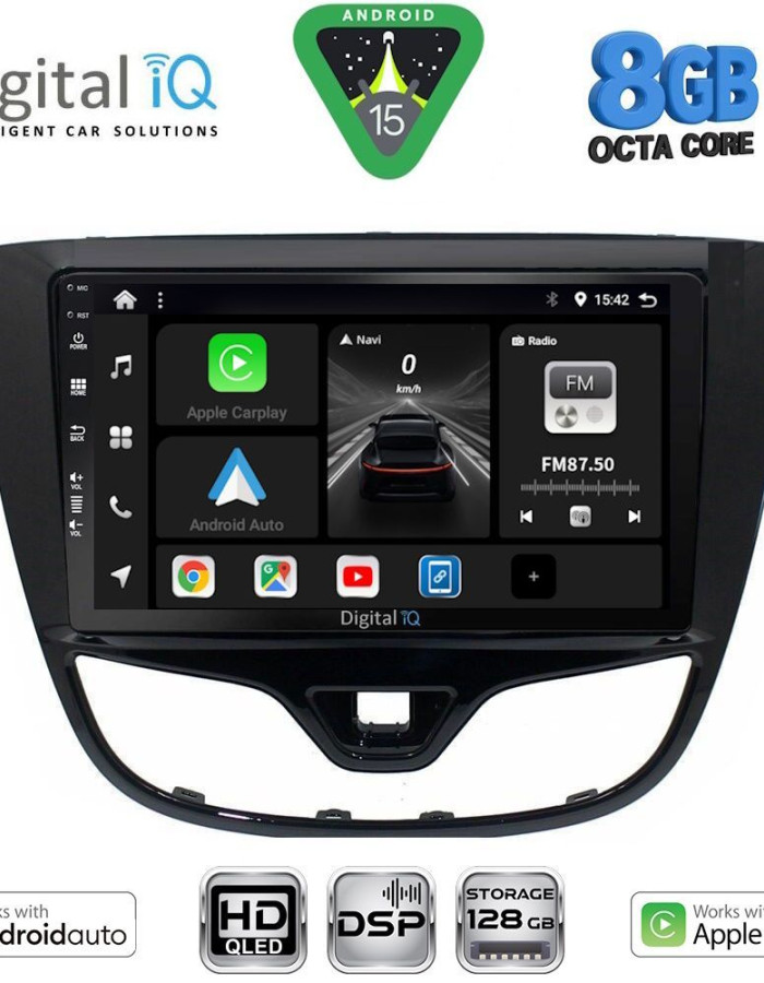 DIGITAL IQ BXF 7489_CPAA (10inc) MULTIMEDIA TABLET for OPEL KARL mod. 2014-2019