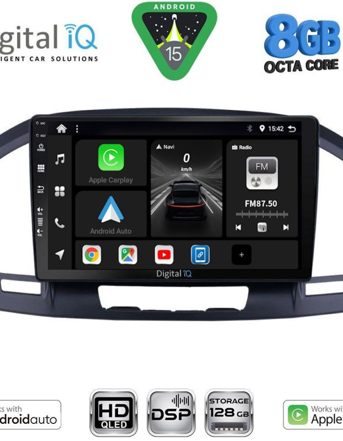 DIGITAL IQ BXF 7491BL_CPAA (9inc) MULTIMEDIA TABLET for OPEL INSIGNIA mod. 2008-2013 (BLACK)