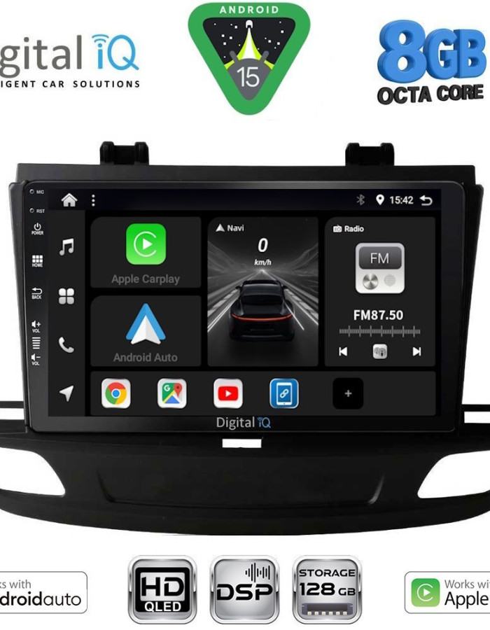 DIGITAL IQ BXF 7493_CPAA (9inc) MULTIMEDIA TABLET for OPEL INSIGNIA mod. 2018-2024