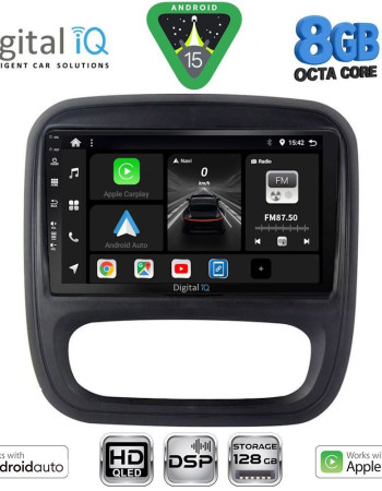 DIGITAL IQ BXF 7499_CPAA (9inc) MULTIMEDIA TABLET for OPEL VIVARO – RENAULT TRAFIC – FIAT TALENDO – NISSAN NV 300 mod. 2014-2019