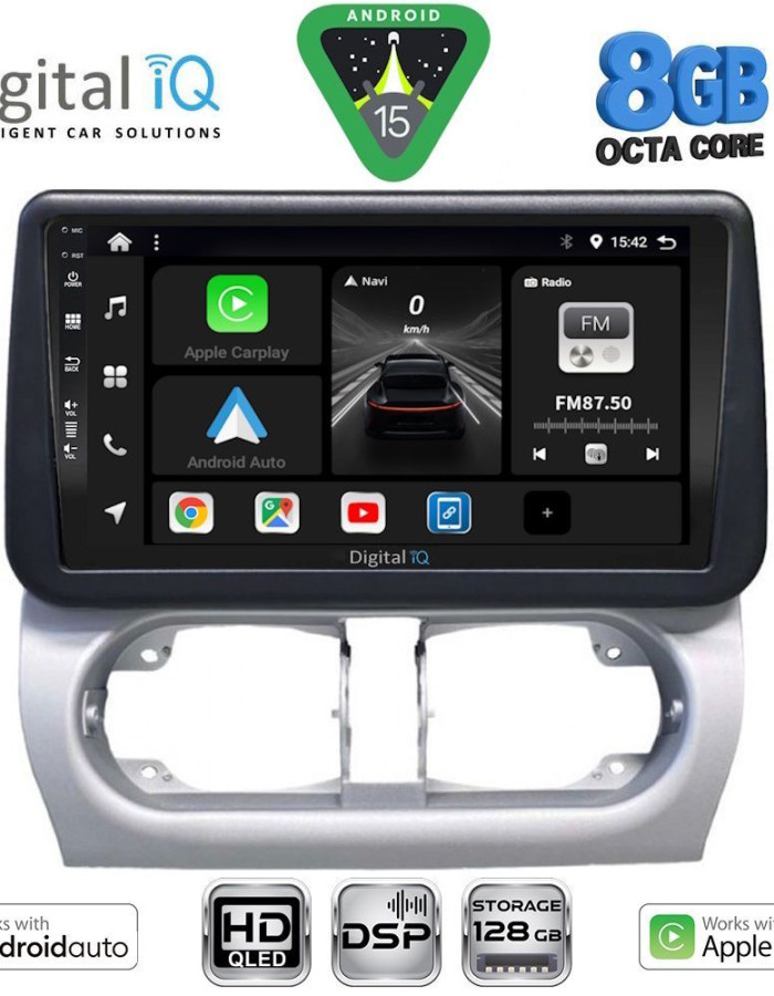 DIGITAL IQ BXF 7500_CPAA (9inc) MULTIMEDIA TABLET for OPEL CORSA C mod 2000-2006 - TIGRA mod. 2004-2009