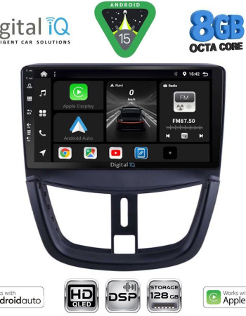 DIGITAL IQ BXF 7507_CPAA (9inc) MULTIMEDIA TABLET for PEUGEOT 207 mod. 2007-2014