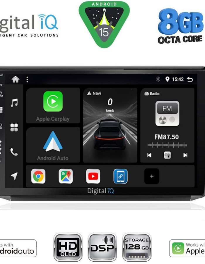 DIGITAL IQ BXF 7508_CPAA (10inc) MULTIMEDIA TABLET for PEUGEOT 208-2008 mod. 2012-2021