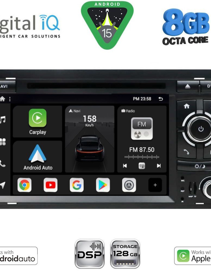 DIGITAL IQ BXF 750_CPAA (7'' DVD) MULTIMEDIA SYSTEM for AUDI A4 mod. 2002-2008