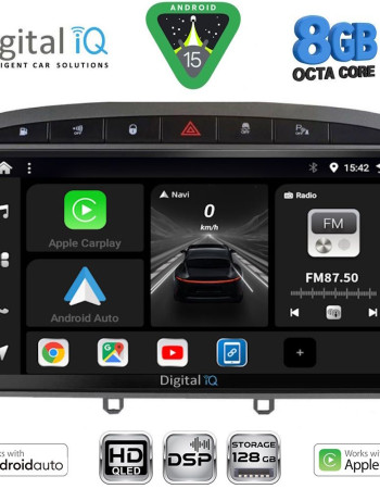 DIGITAL IQ BXF 7513GR_CPAA (9inc) MULTIMEDIA TABLET for PEUGEOT 308 mod.2007-2012 - RCZ mod. 2009-2015 (GREY)