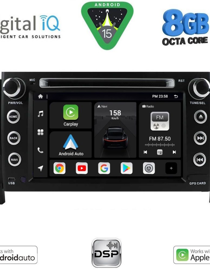 DIGITAL IQ BXF 753_CPAA (7" DVD) MULTIMEDIA SYSTEM for SUZUKI GRAND VITARA mod. 2005-2015
